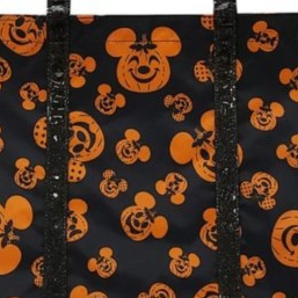 Disney Halloween Mickey & Minnie pumpkin Tote - Picture 3 of 4